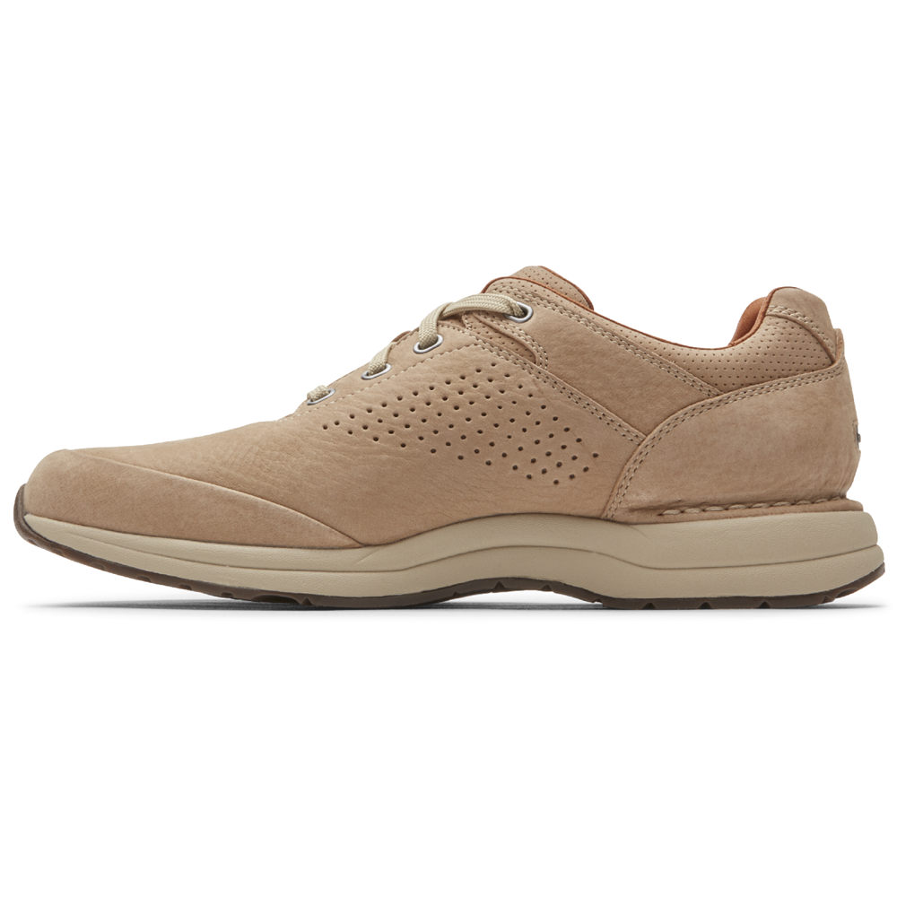 Rockport Joggesko Herre Khaki - Edge Hill 2 Plain Toe - EKPJ10329